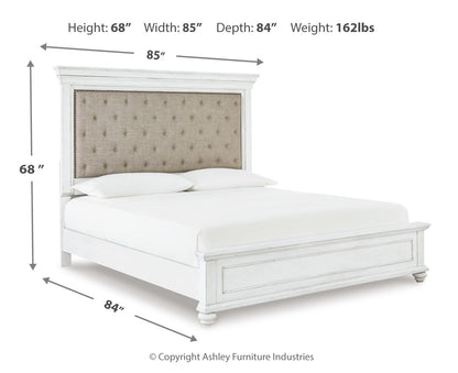 Kanwyn Queen Panel Bed, Dresser and Mirror