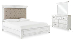 Kanwyn Queen Panel Bed, Dresser and Mirror