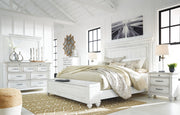 Kanwyn California King Panel Bed with Storage Bench