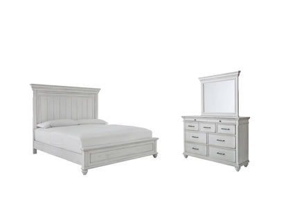 Kanwyn Queen Panel Bed, Dresser and Mirror