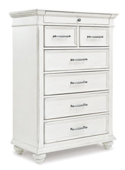 Kanwyn Queen Panel Bed with Mirrored Dresser, Chest and Nightstand