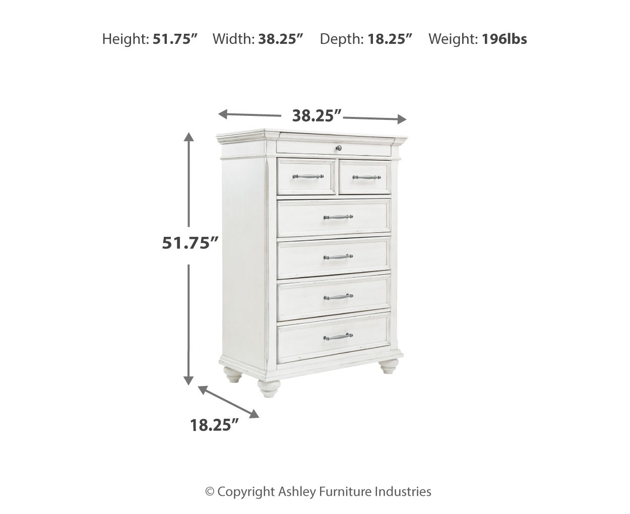 Kanwyn King Panel Bed with Mirrored Dresser, Chest and Nightstand