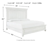 Kanwyn Queen Panel Bed with Mirrored Dresser and Chest