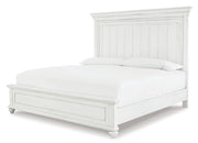 Kanwyn King Panel Bed with Mirrored Dresser, Chest and Nightstand