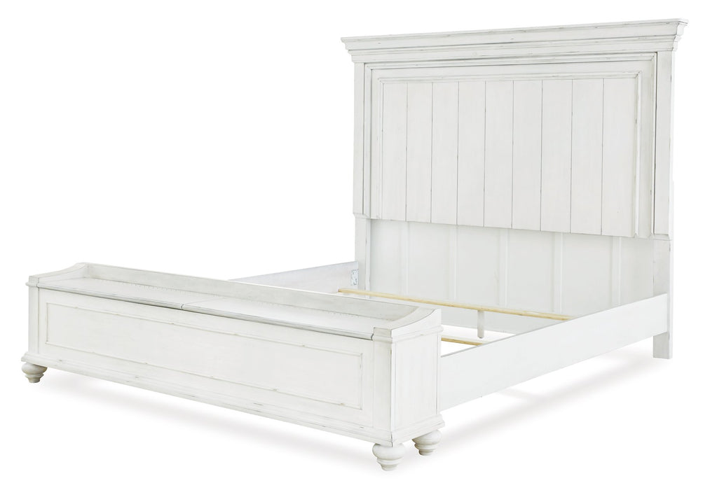 Kanwyn King Panel Bed w/ Storage Bench