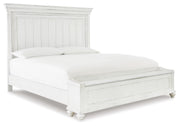 Kanwyn California King Panel Bed with Storage Bench