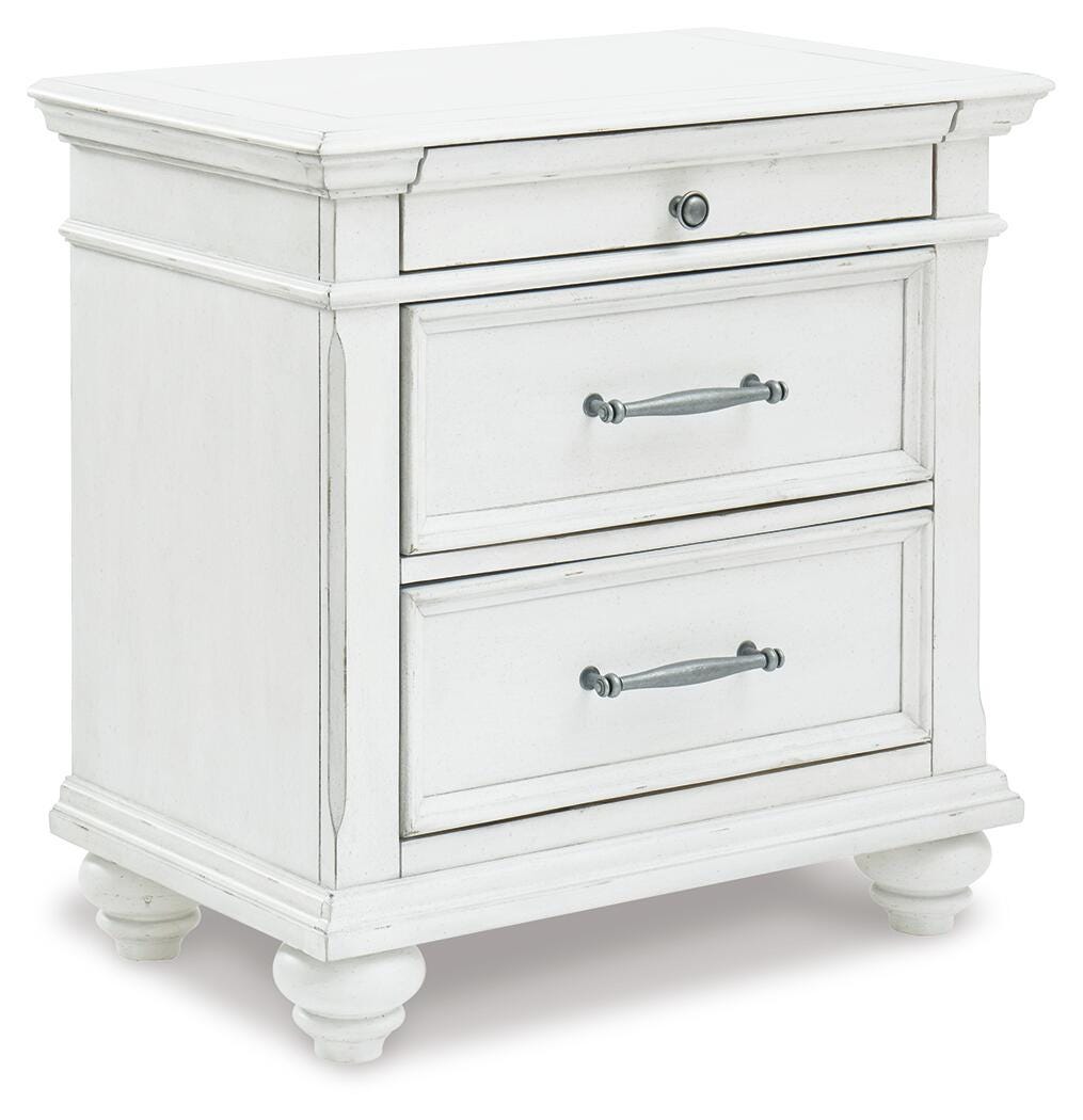 Kanwyn Queen Panel Storage Bed, Dresser, Mirror and Nightstand