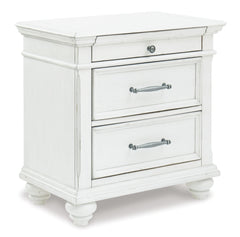 Kanwyn Queen Panel Bed with Storage with Mirrored Dresser, Chest and Nightstand