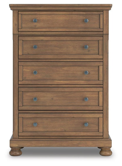 Vandenmore Queen Panel Bed, Dresser, Mirror, Chest and 2 Nightstands