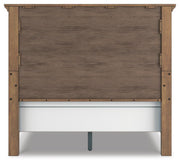 Feddinger Queen Panel Bed with Mirrored Dresser, Chest and Nightstand