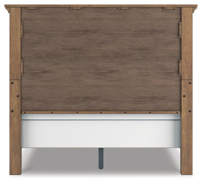 Feddinger Queen Panel Bed with Mirrored Dresser, Chest and Nightstand