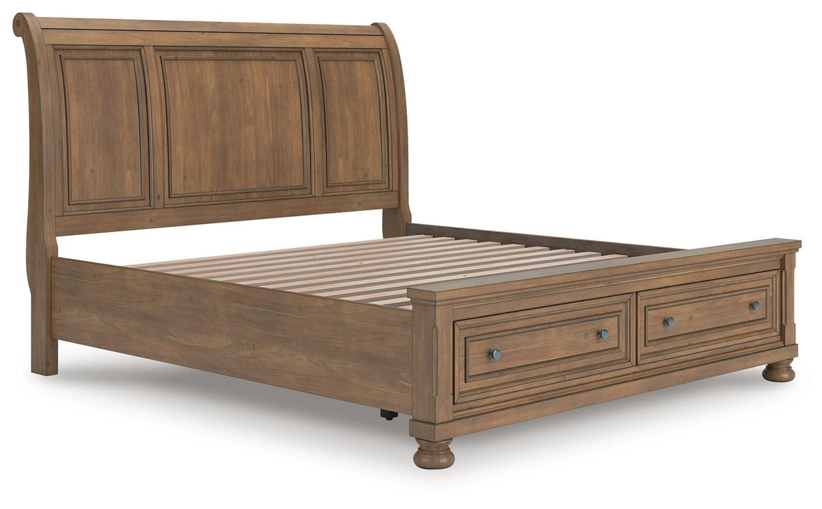 Vandenmore King Storage Sleigh Bed