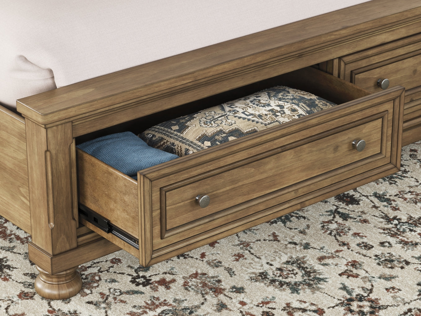 Vandenmore King Storage Sleigh Bed