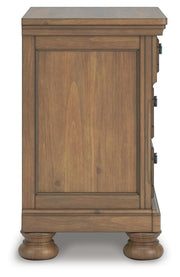 Feddinger Queen Panel Bed with Mirrored Dresser, Chest and Nightstand