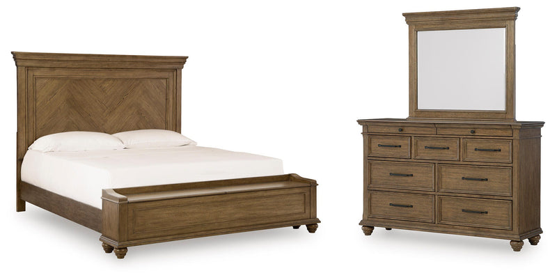 Waynely Queen Panel Storage Bed, Dresser and Mirror