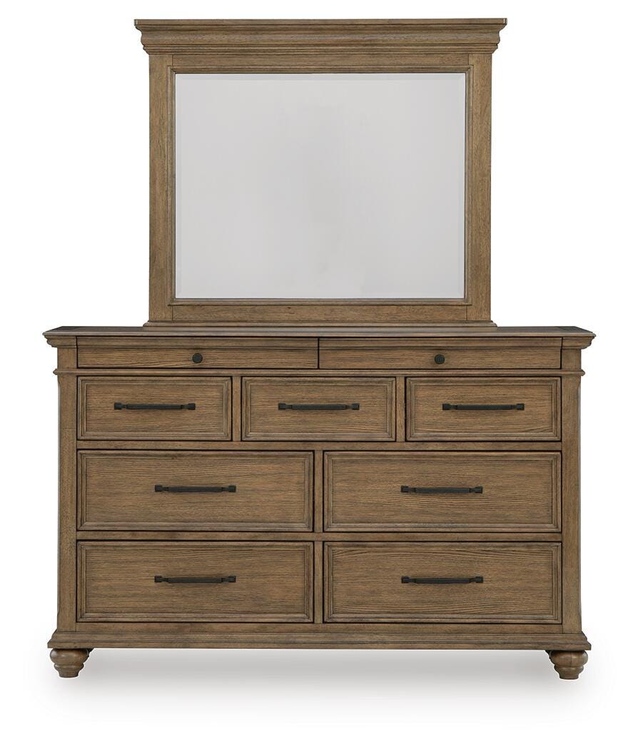 Waynely Queen Panel Storage Bed, Dresser and Mirror