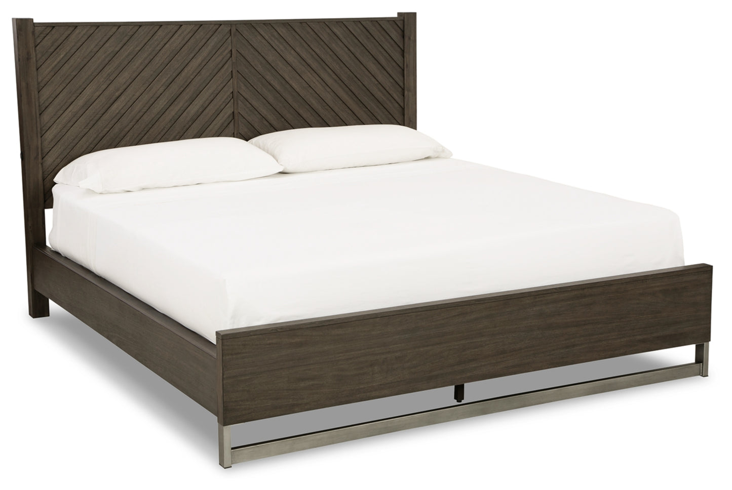 Arkenton California King Panel Bed with Mirrored Dresser