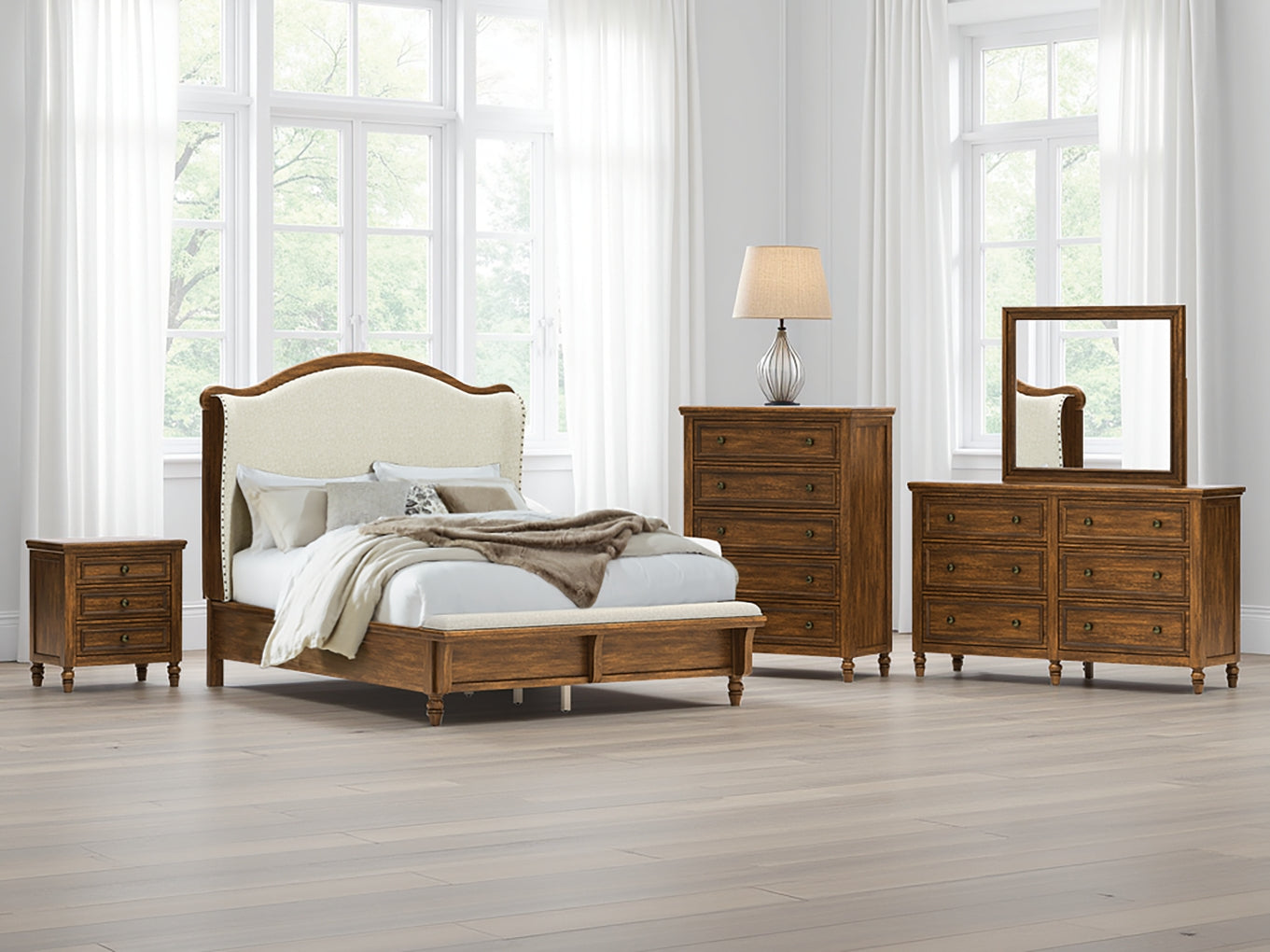 Sturlayne Queen Upholstered Panel Bed