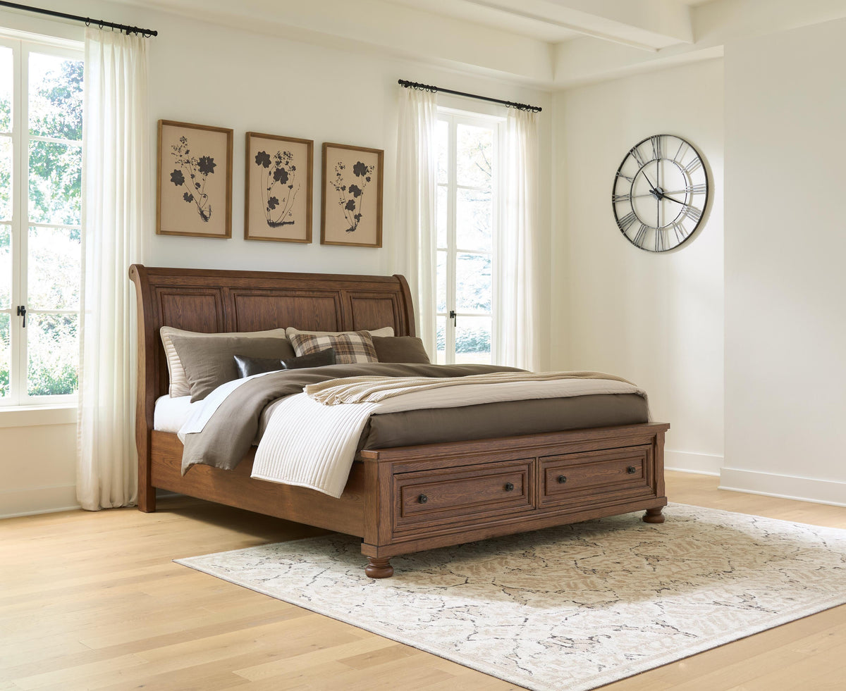 Havenstein California King Sleigh Storage Bed