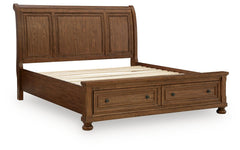 Havenstein California King Sleigh Storage Bed