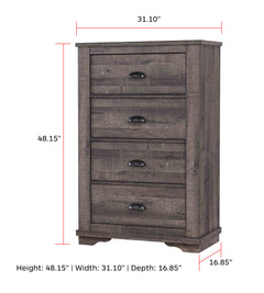 Coralee Chest Grey