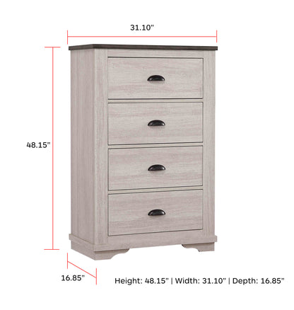 Coralee Chest Chalk/Grey