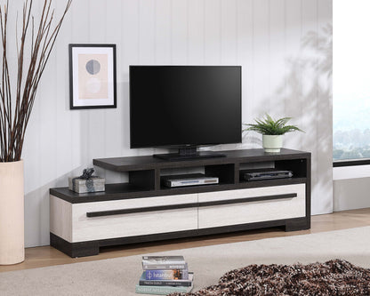 Remington Tv Stand Chalk/Ebony