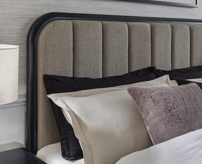 Rowanbeck California King Upholstered Panel Bed