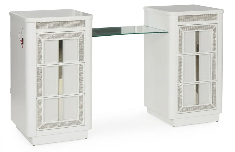 Chalanna Vanity in Bright White