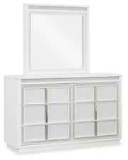 Chalanna Queen Upholstered Storage Bed, Dresser, Mirror and Chest