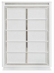 Chalanna Queen Upholstered Storage Bed, Dresser, Mirror and Chest