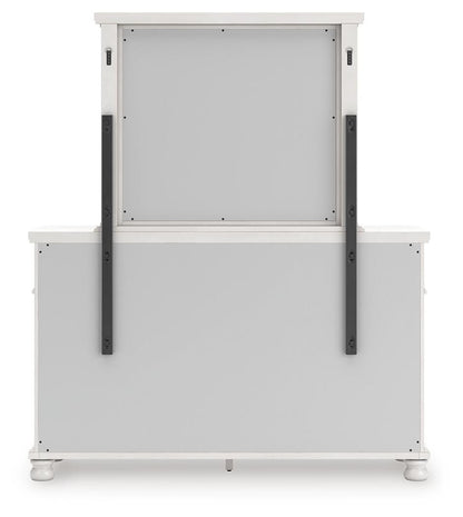 Rowlenstown Queen Poster Bed, Dresser and Mirror
