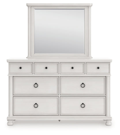 Rowlenstown Queen Poster Bed, Dresser and Mirror