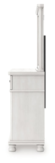 Rowlenstown King Poster Bed, Dresser and Mirror