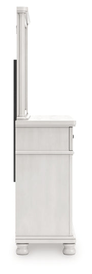 Rowlenstown King Poster Bed, Dresser and Mirror