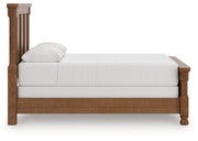 Rowlenstown Queen Poster Bed with Mirrored Dresser