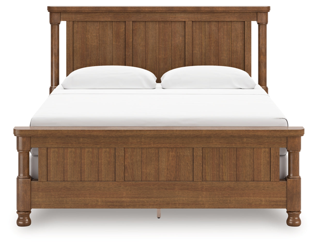 Rowlenstown California King Poster Bed with Mirrored Dresser