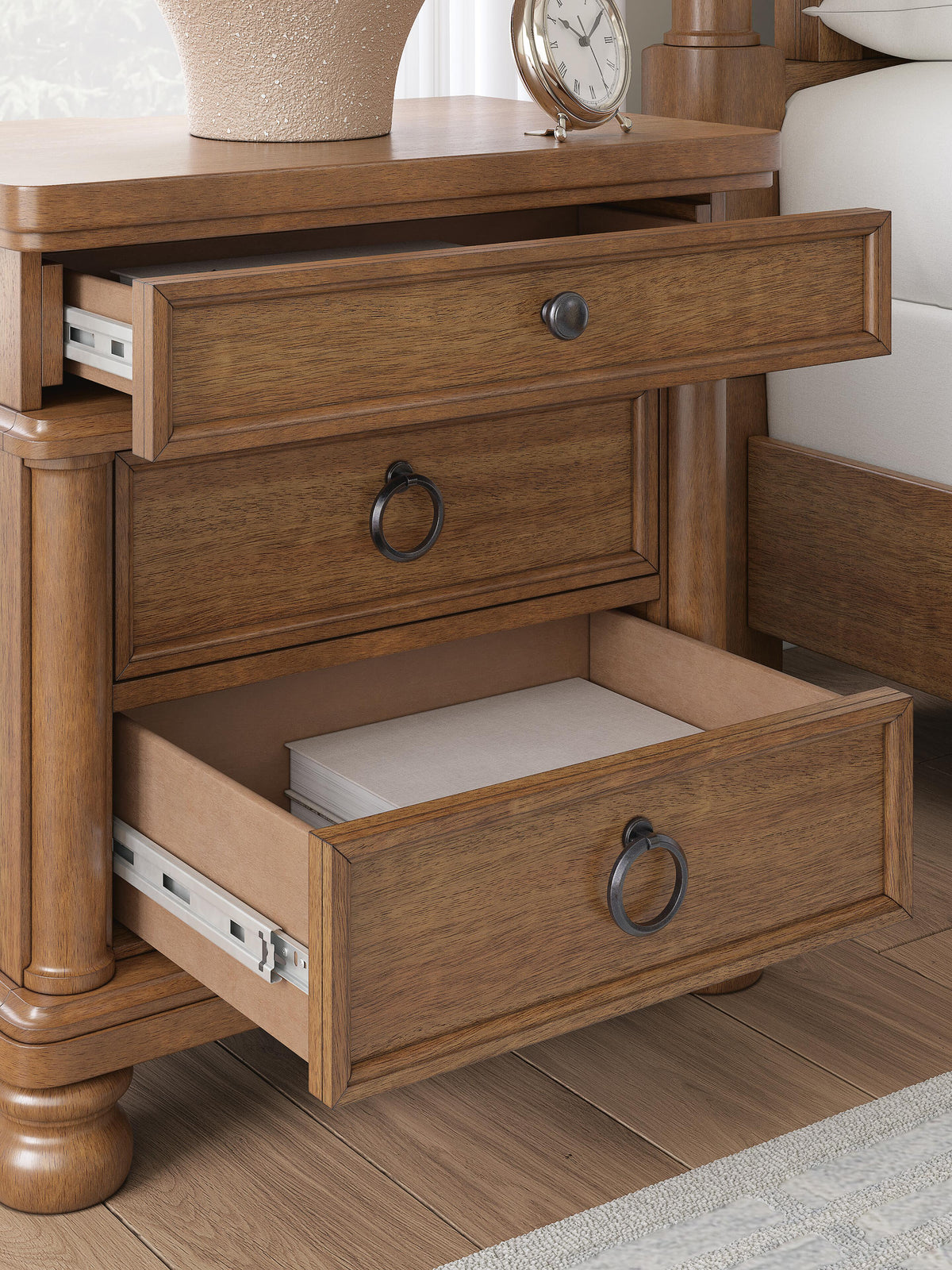 Chadworth Three Drawer Night Stand