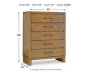 Sherbana Five Drawer Chest