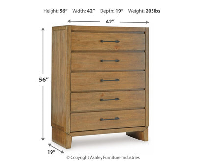 Sherbana Five Drawer Chest