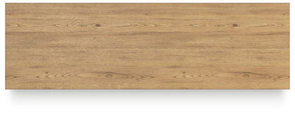 Galliden Dresser and Mirror in Rustic Wood Finish