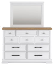 Ashbryn California King Panel Storage Bed, Dresser, Mirror and Nightstand