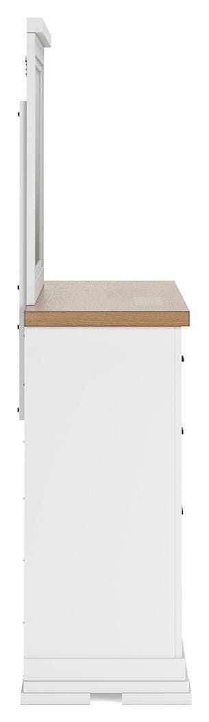 Ashbryn King Panel Storage Bed, Dresser, Mirror and Nightstand
