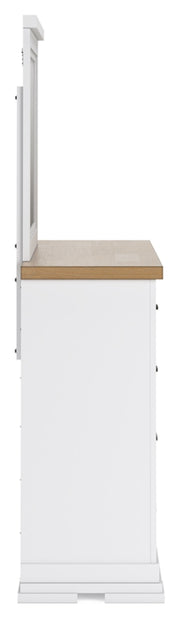 Ashbryn California King Panel Storage Bed, Dresser, Mirror and Nightstand