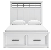 Ashbryn Queen Panel Storage Bed, Dresser and Mirror