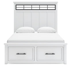 Ashbryn Queen Panel 4PC Storage Bedroom Set