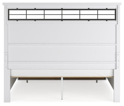 Ashbryn King Panel Storage Bed, Dresser, Mirror and Nightstand