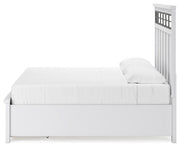 Ashbryn King Panel Storage Bed, Dresser, Mirror and Nightstand