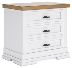 Ashbryn Three Drawer Night Stand