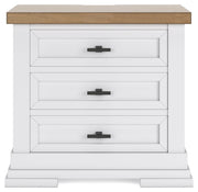 Ashbryn Three Drawer Night Stand